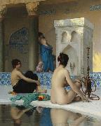 Jean-Leon Gerome After the Bath oil on canvas